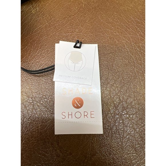 Women's Ribbed Cut Out One Piece Swimsuit - Shade & Shore, Black Medium - Picture 8 of 8